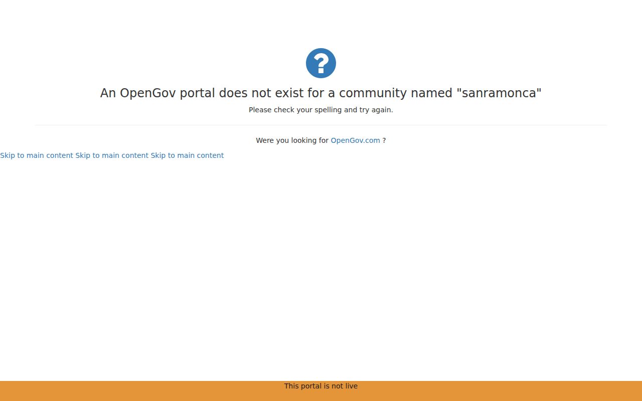 San Ramon residents directory view of San Ramon public record request portal